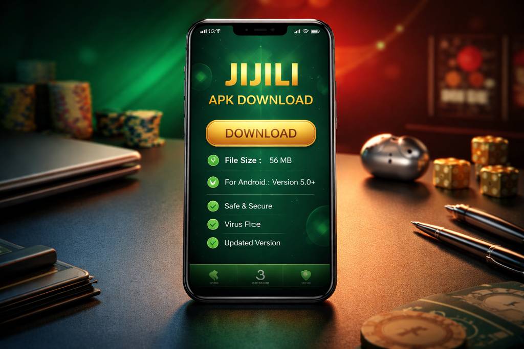 নিরাপদ ইনস্টলেশন বিবরণ সহ JIJILI APK ডাউনলোড স্ক্রিন